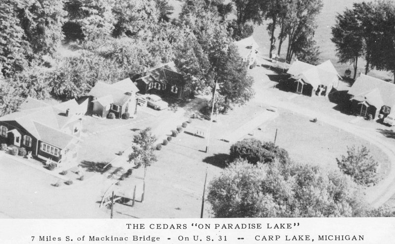 The Cedars Resort - Vintage Postcard